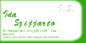 ida szijjarto business card